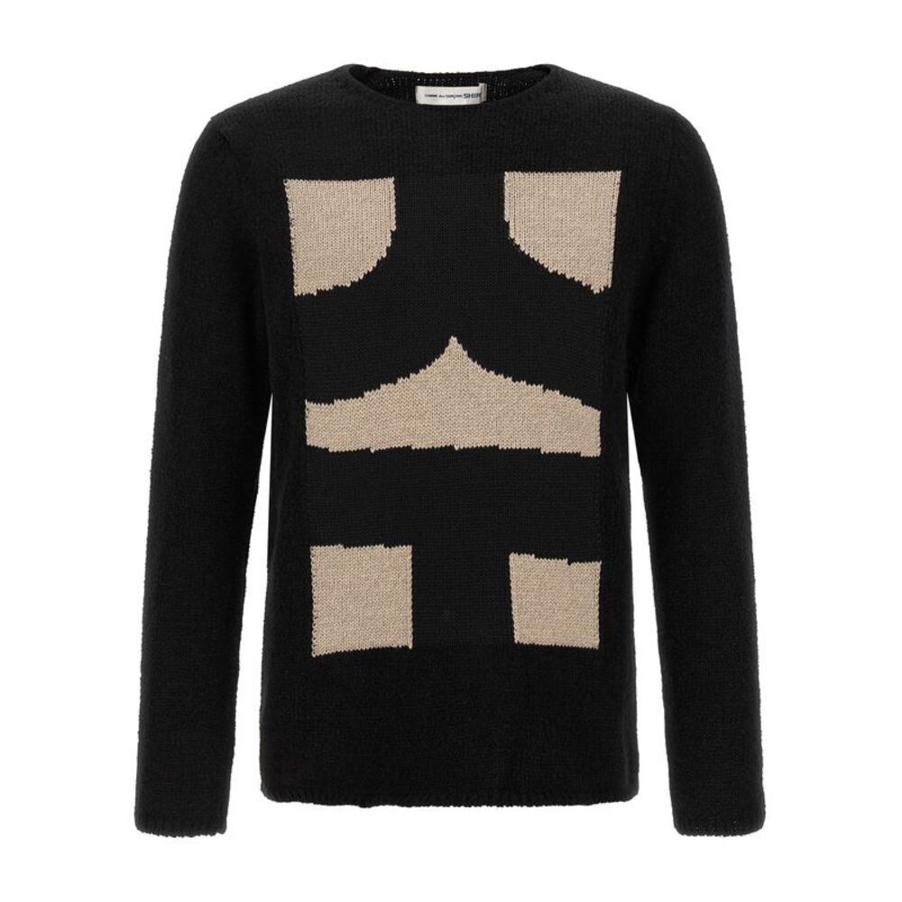 Comme Des Garçons Black Polyester Men's Cardigan